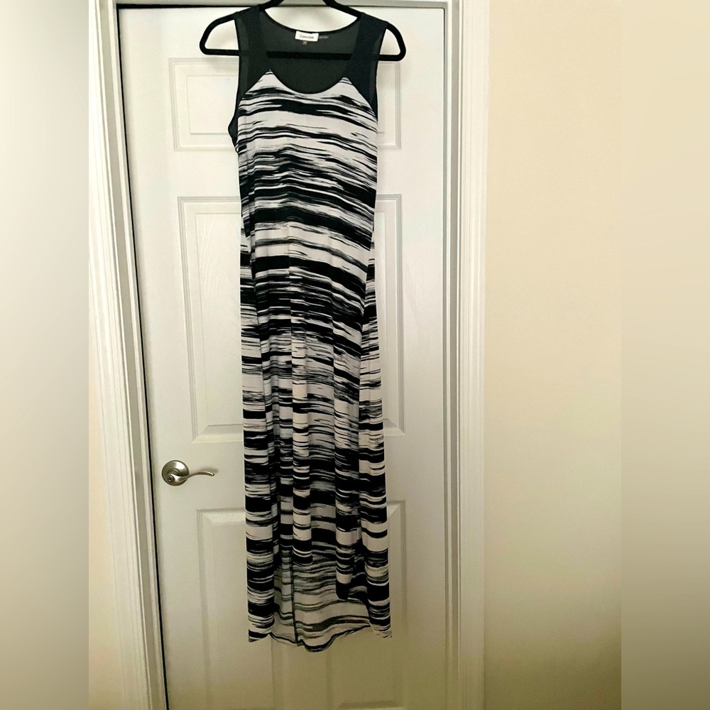 Calvin Klein Maxi Asymmetrical  Summer Dress LIKE NEW
